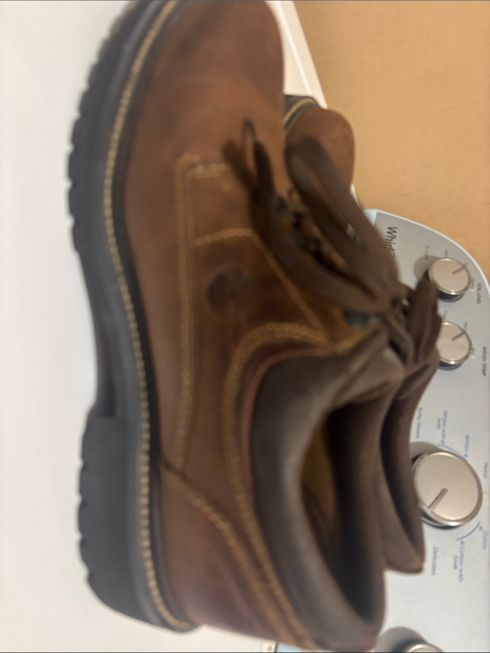Timberland Brown Leather Men's Lace-Up Work Boot